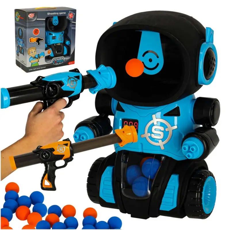 Robot hra + 2x pistole + míčky