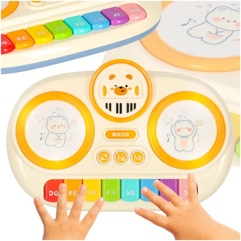 Pianinko organki interaktivní pro děti edukativní béžové
