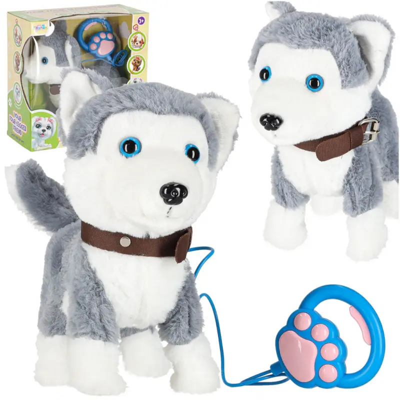 Interaktivní pejsek na vodítku Husky