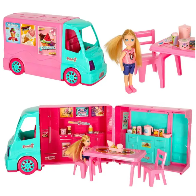 Sada potravinářského vozíku pro panenky 21 ks
