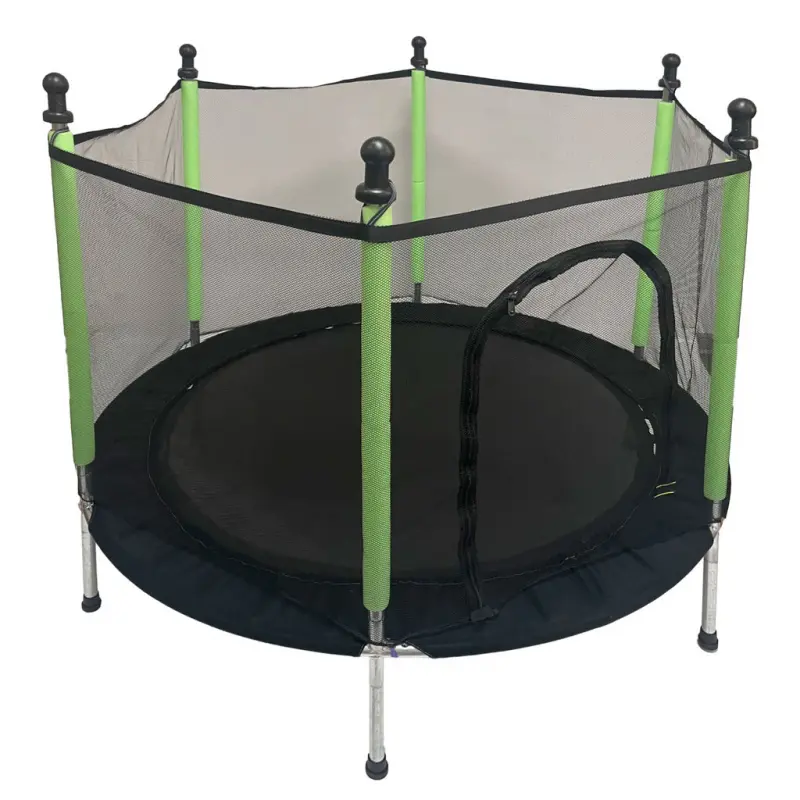Dětská zahradní trampolína 140 cm zelená