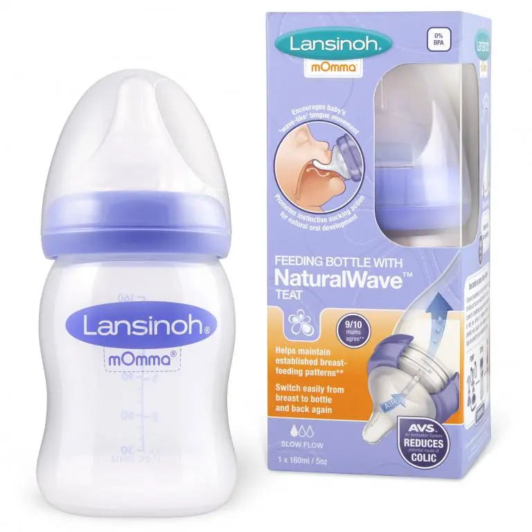 Lansinoh láhev 160 ml + dudlík NaturalWave