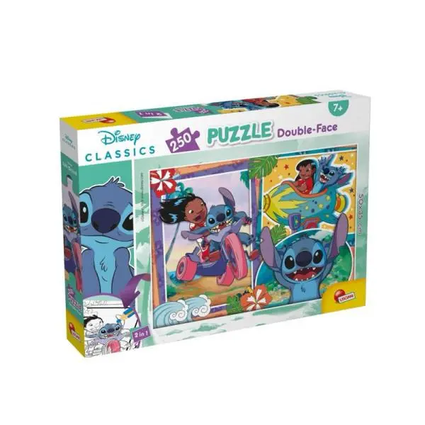 Liscianigioch Oboustranné puzzle 250 dílků Lilo a Stitch 105823 LISCIANI
