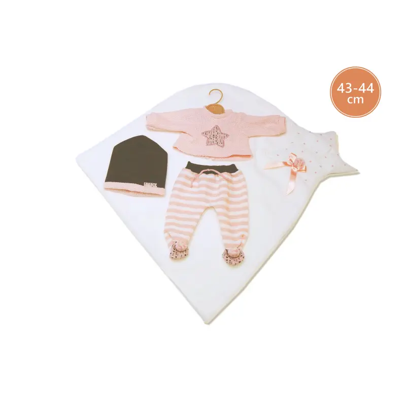 Llorens M843-26 oblečení pro panenku NEW BORN velikosti 43-44 cm