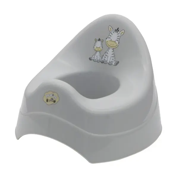 Nočník Zebra světle šedý