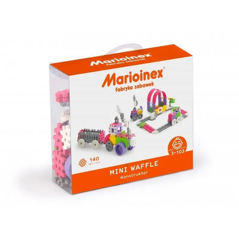 Marioinex MINI WAFLE – 140 ks Konstruktér (dívky)
