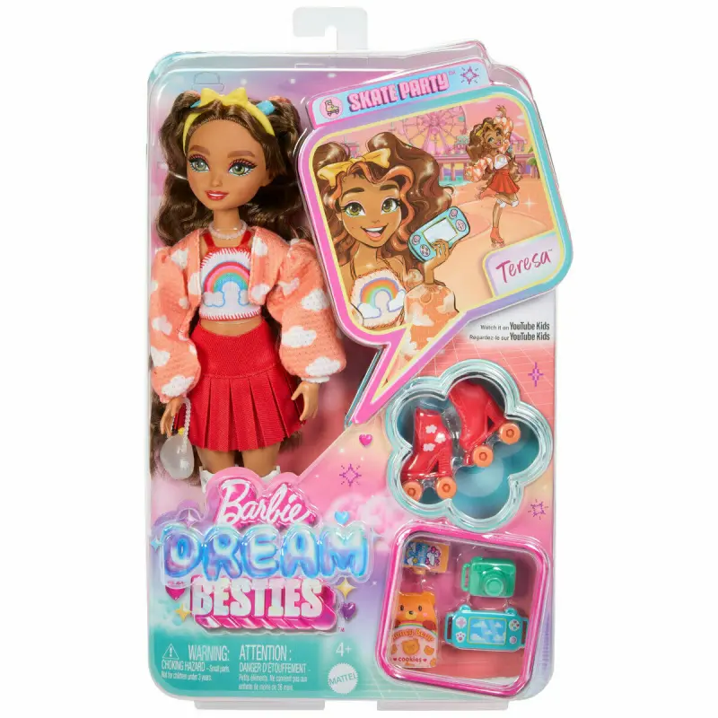 BRB DREAM BESTIES PANENKA NA KOLEČKOVÝCH BRUSLÍCH - TERESA