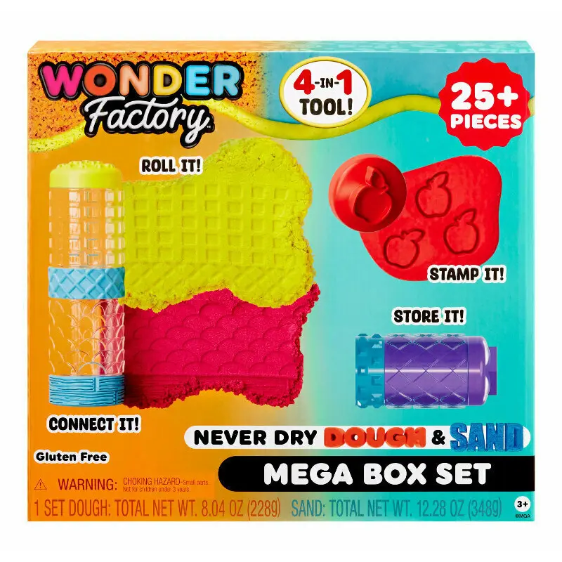 MGA Never Dry Dough Sand wonder factory kreativní sada