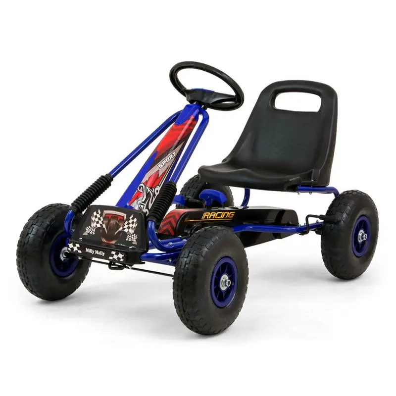 Milly Mally Dětská šlapací motokára Go-kart Thor modrá