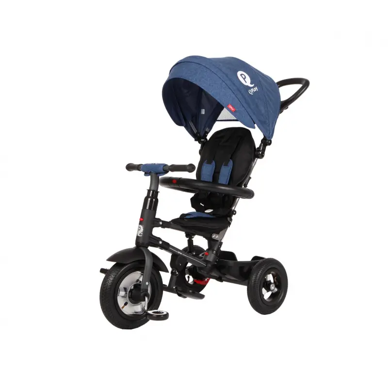 Milly Mally Tříkolka 3849 Qplay Rito Rubber Blue