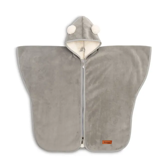 Sensillo Pončo do auta plyš Grey