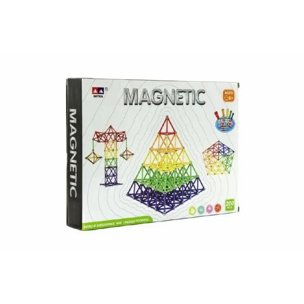 Magnetická stavebnice 200ks