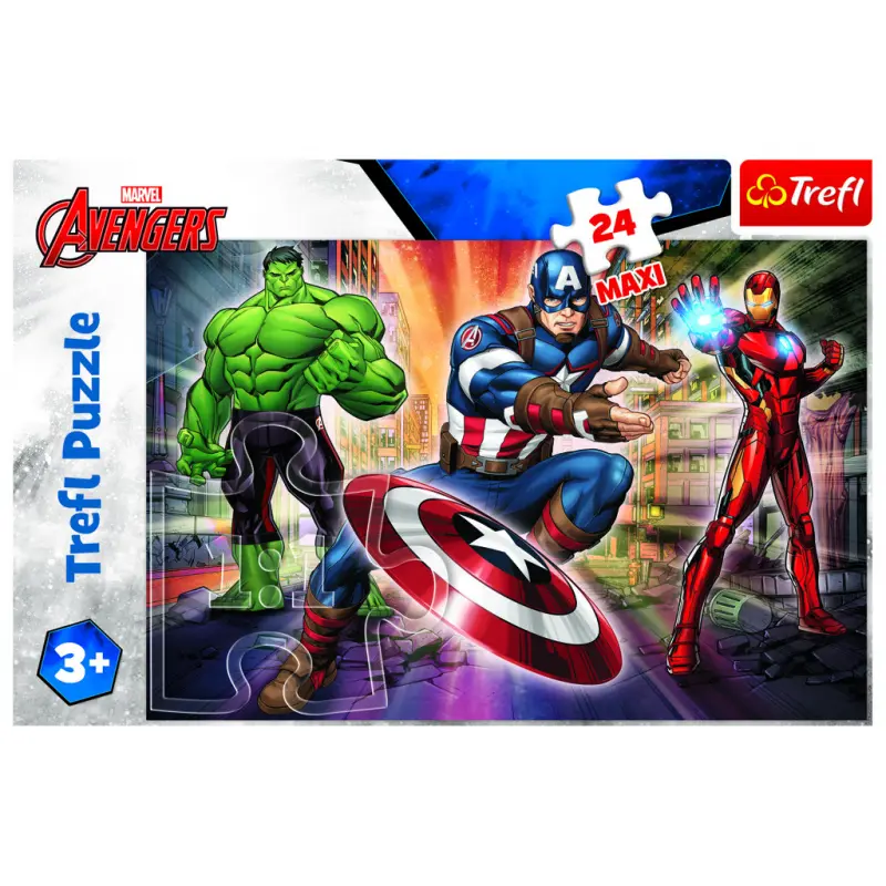 Trefl Puzzle Avenders - Ve světě Avengers MAXI 24 dílků