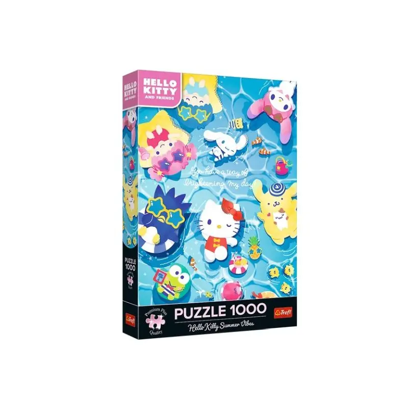 Trefl Puzzle 1000 PremPlus HelloKitty letní relax
