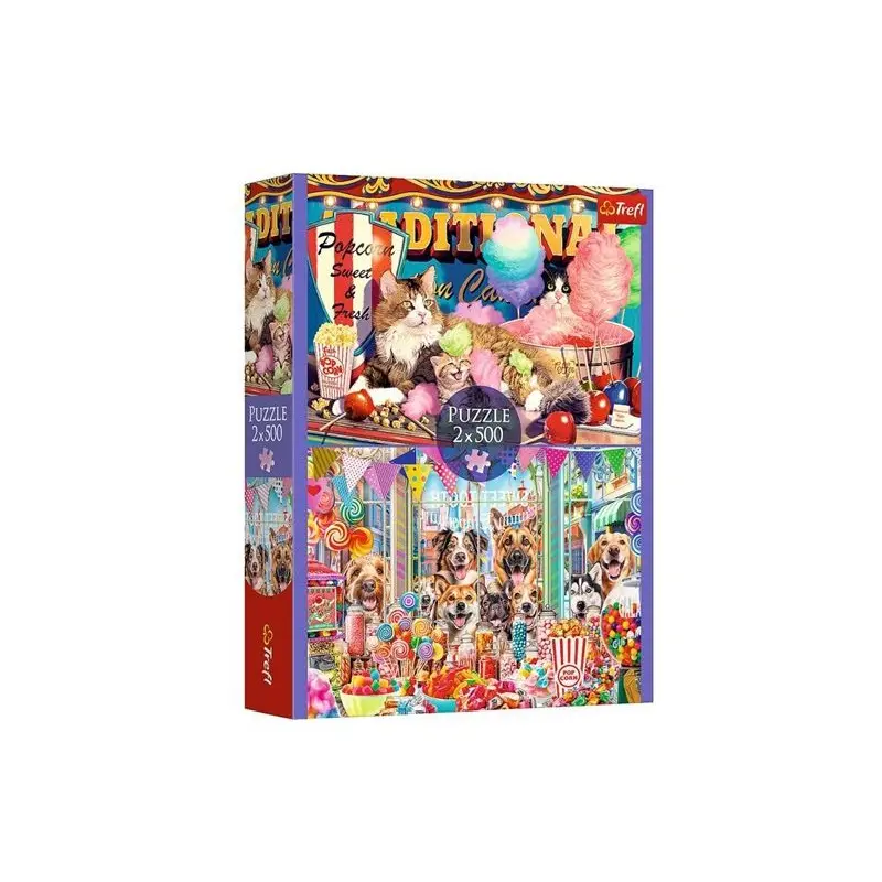 TREFL Puzzle Chlupatí přátelé 2x500 dílků 161155