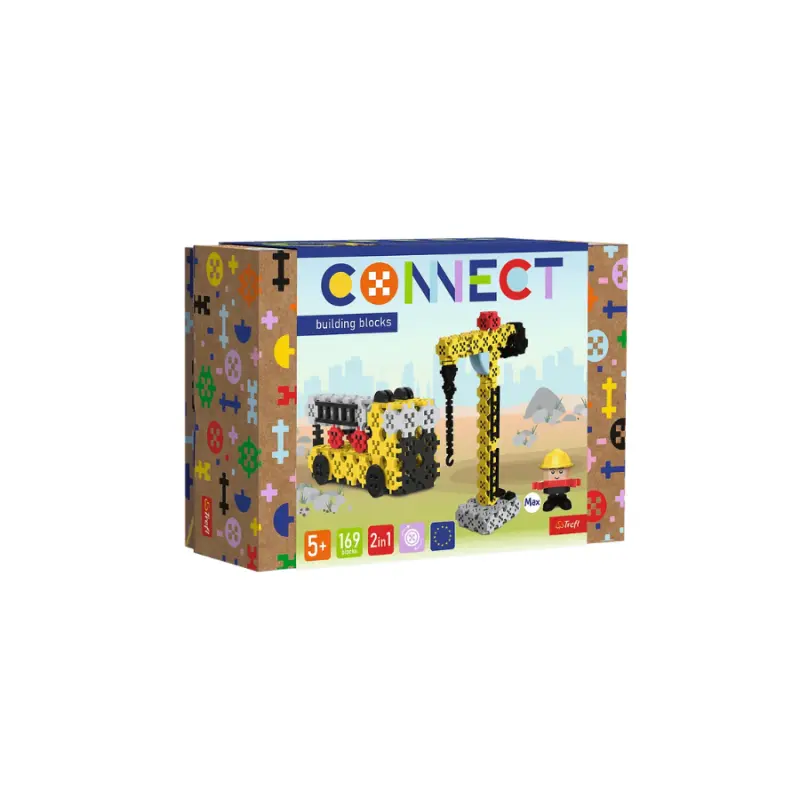 Trefl stavebnice Connect 2v1 – jeřáb