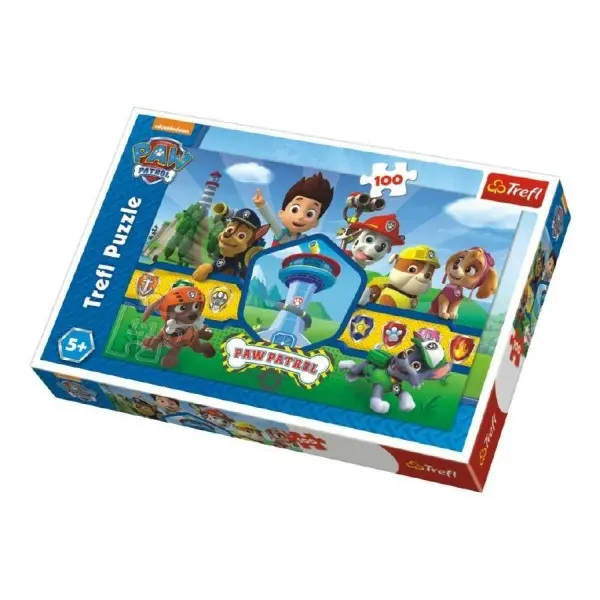 Trefl Puzzle Paw Patrol/Tlapková patrola 100 dílků 41x27,5cm v krabici 29x20x4cm