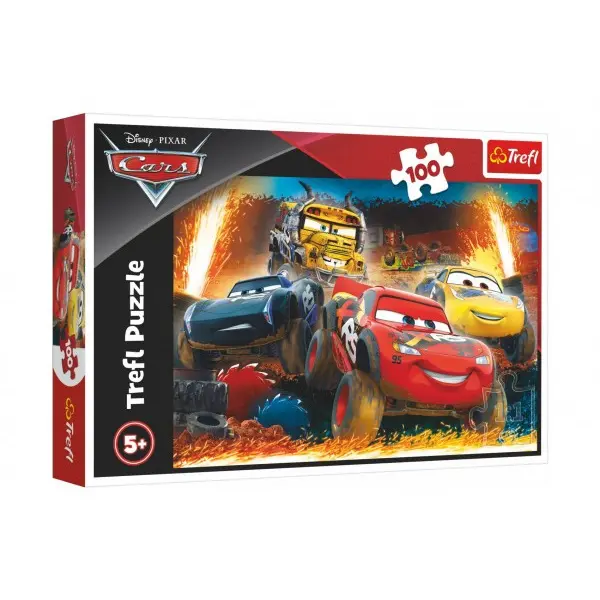Trefl Puzzle Disney Cars 3 Extrémní závod 100 dílků