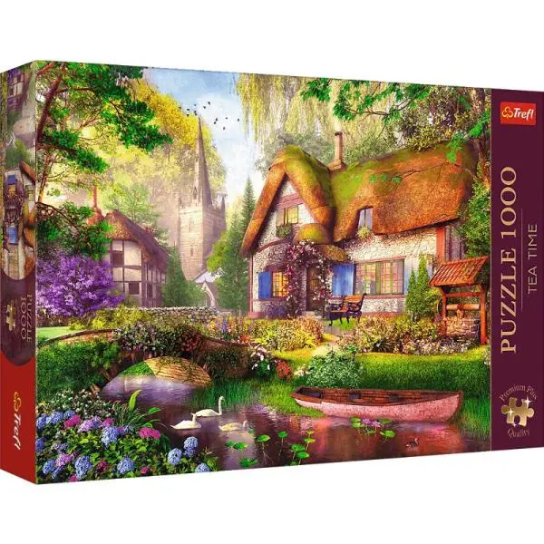 Trefl Puzzle 1000 dílků Premium Plus Tea time: Okouzlující chaloupka v lese 10804