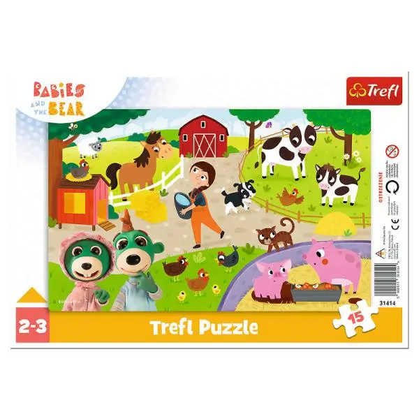 Trefl Puzzle 15 ks Roztomilá miminka