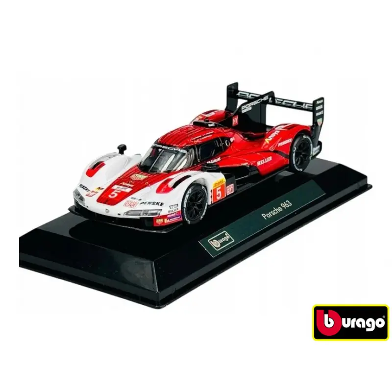 Bburago 1:43 racing Porsche 963 v dekorativní krabičce