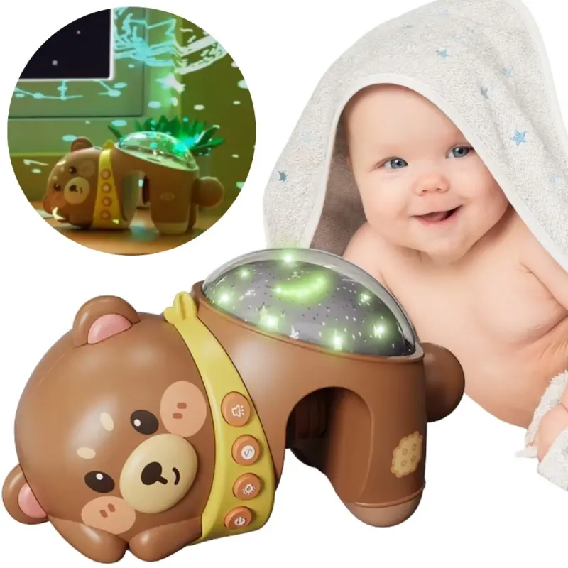 Woopie baby projektor hvězd lampička noční pro děti medvídek