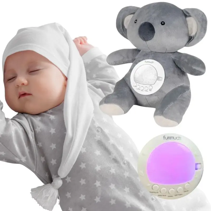 Woopie baby plyšová koala s projektorem a uspávacími melodiemi, čidlo pláče