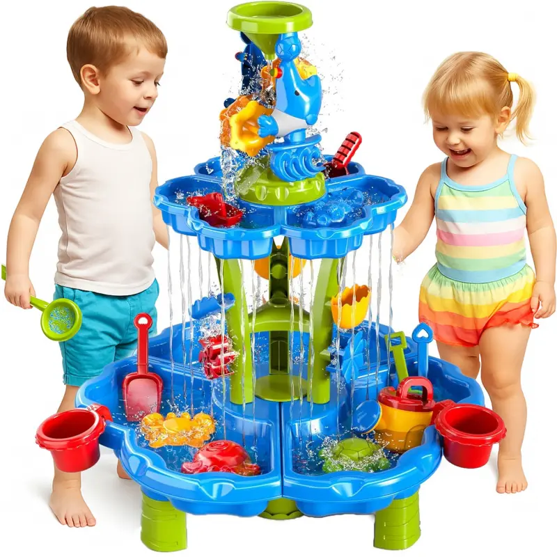 Woopie stolík vodní 2v1 pískoviště fontána XXL Aquapark s delfínem