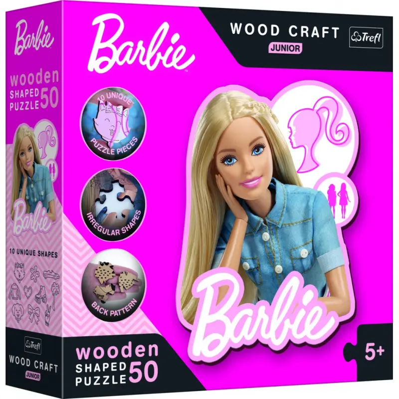 Zapf Creation Dřevěné puzzle junior Barbie 50 dílků
