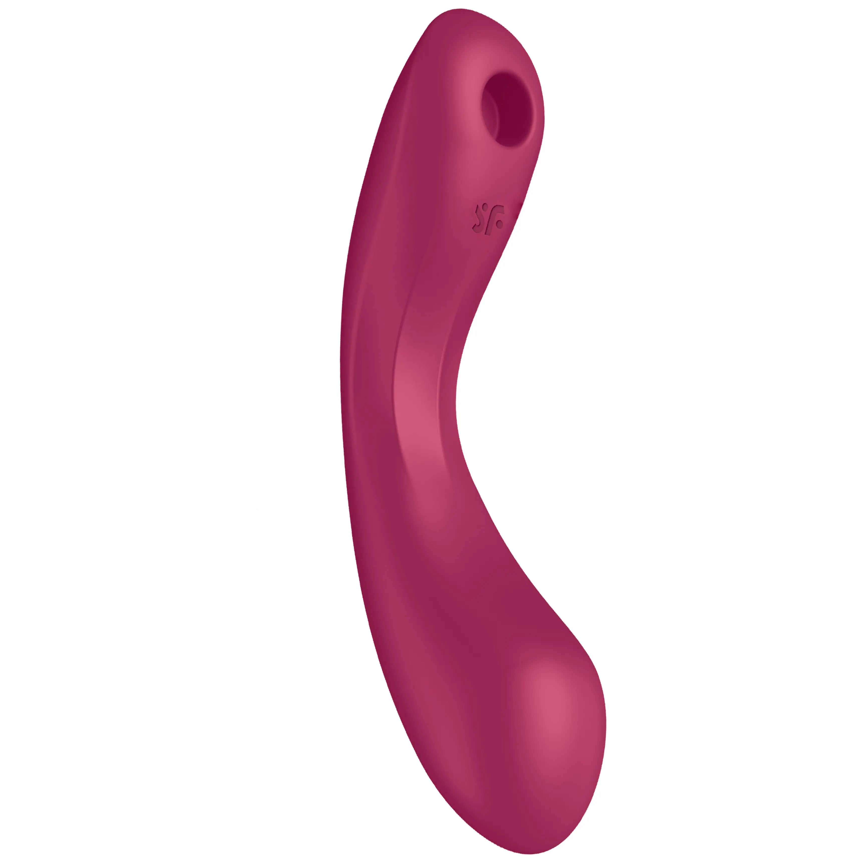 Satisfyer Curvy Trinity 1 bezdotykový stimulátor na klitoris a vibrátor červený
