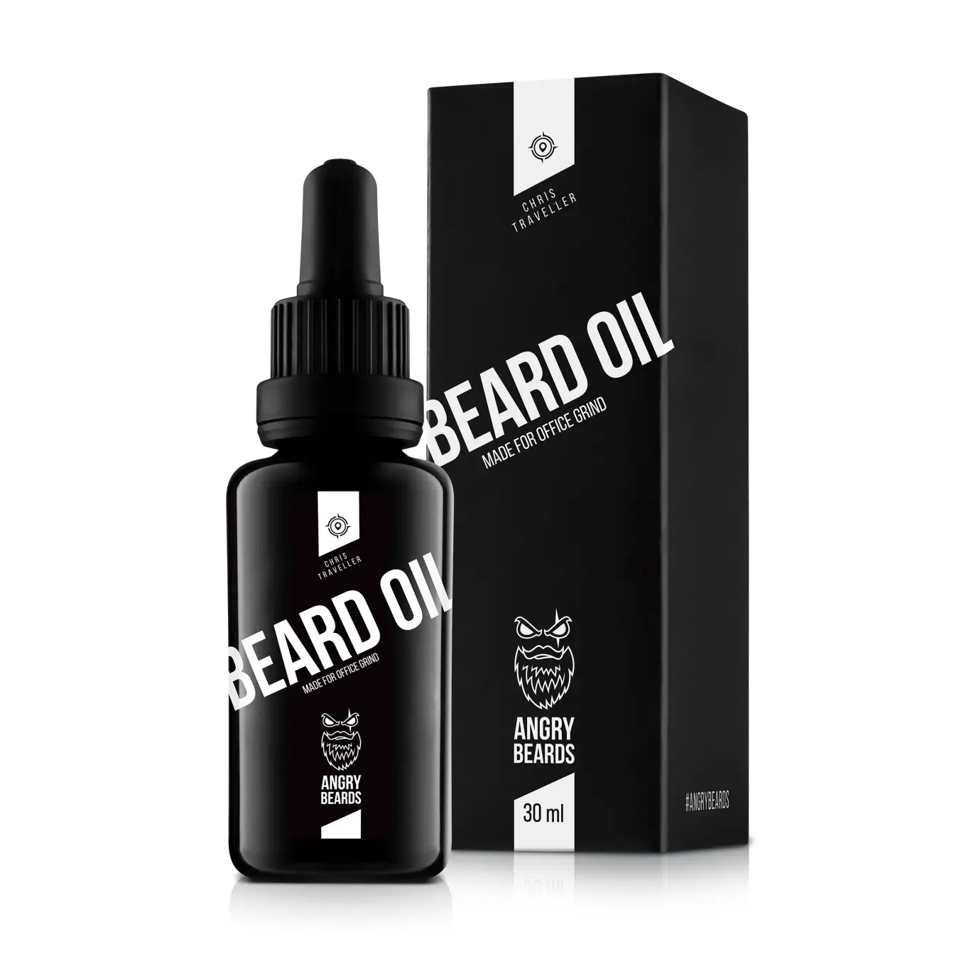Vyživující olej na vousy Angry Beards Christopher the Traveller - 30 ml (OLEJ-TRAVELLER-30) + dárek zdarma