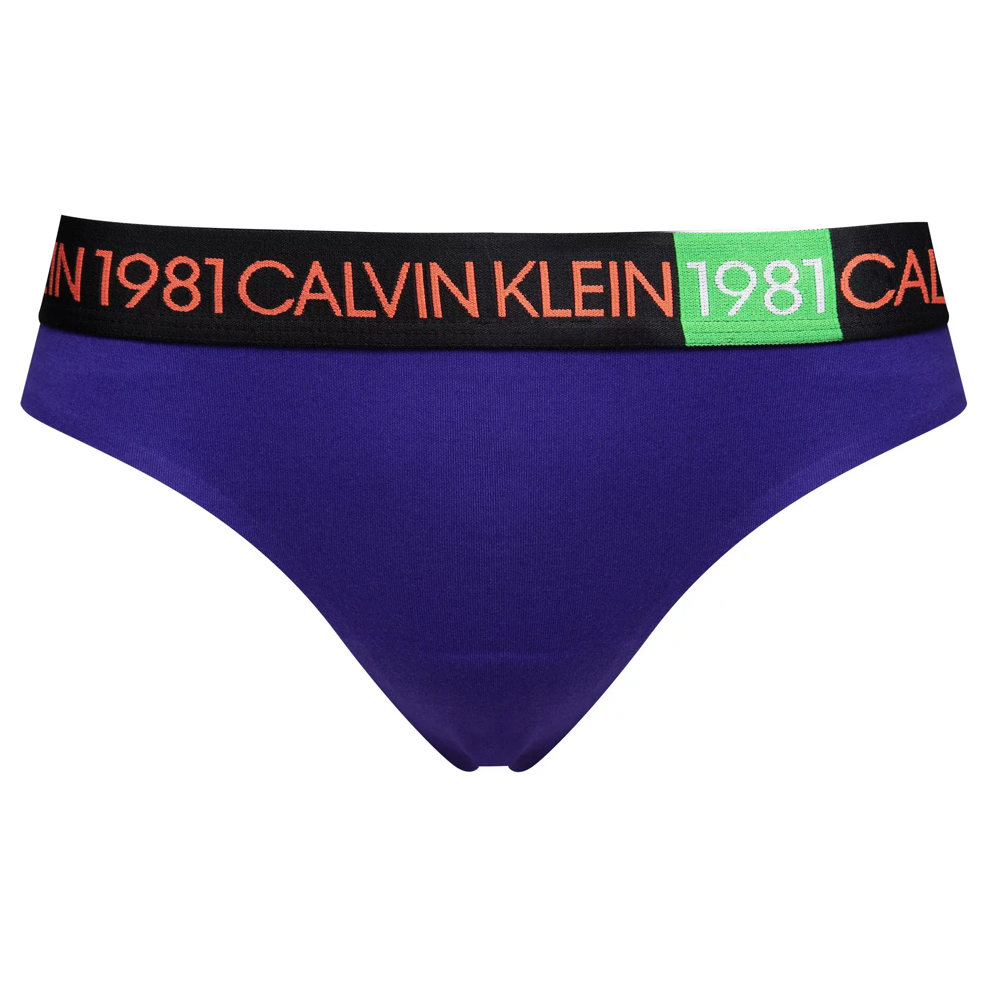 Dámská tanga QF5448E-9VZ - Calvin Klein S