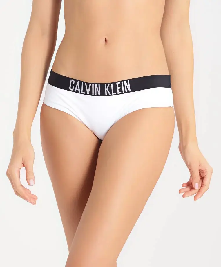 Spodní díl plavek KW0KW00221-100 bílá - Calvin Klein bílá M
