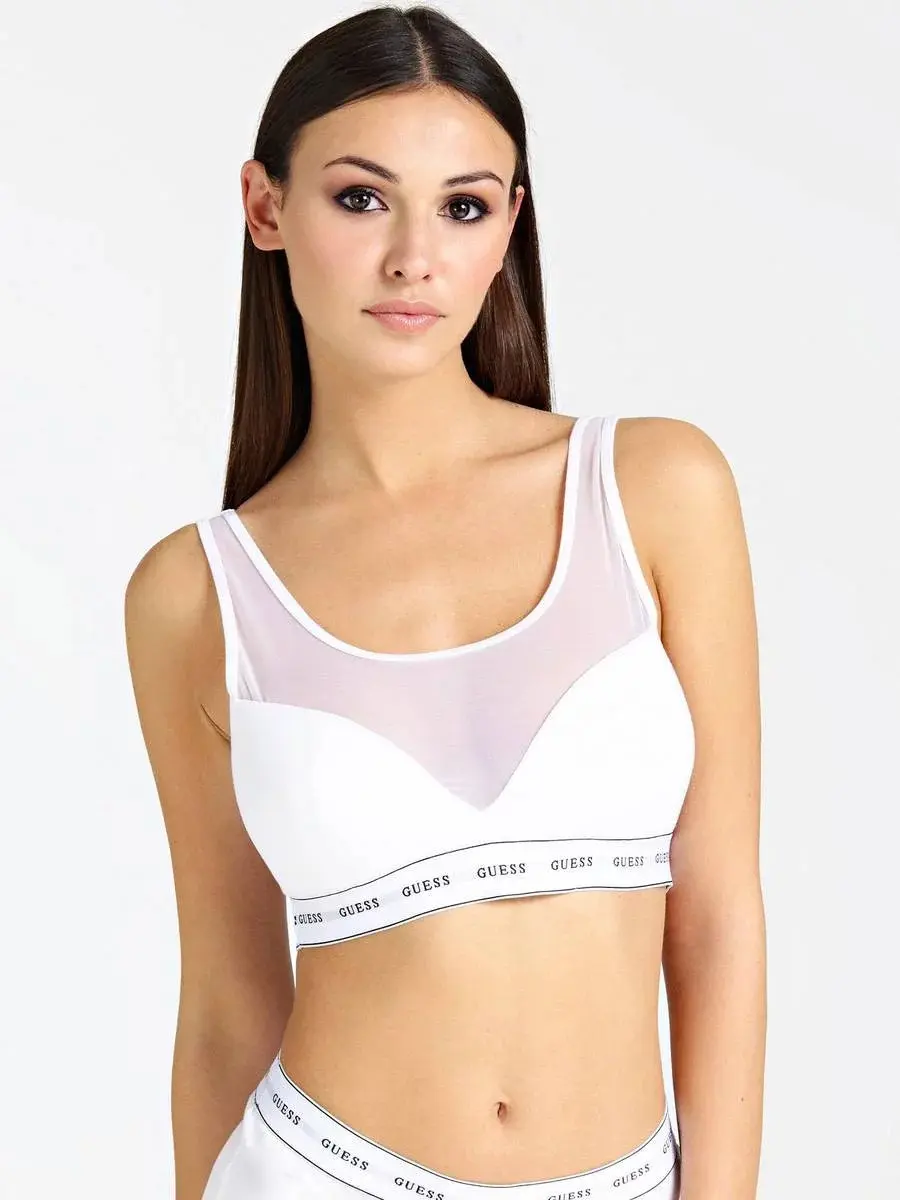 Vyztužená bralette s žerzejí O97C04JR04P H905 šedá - Guess šedá S