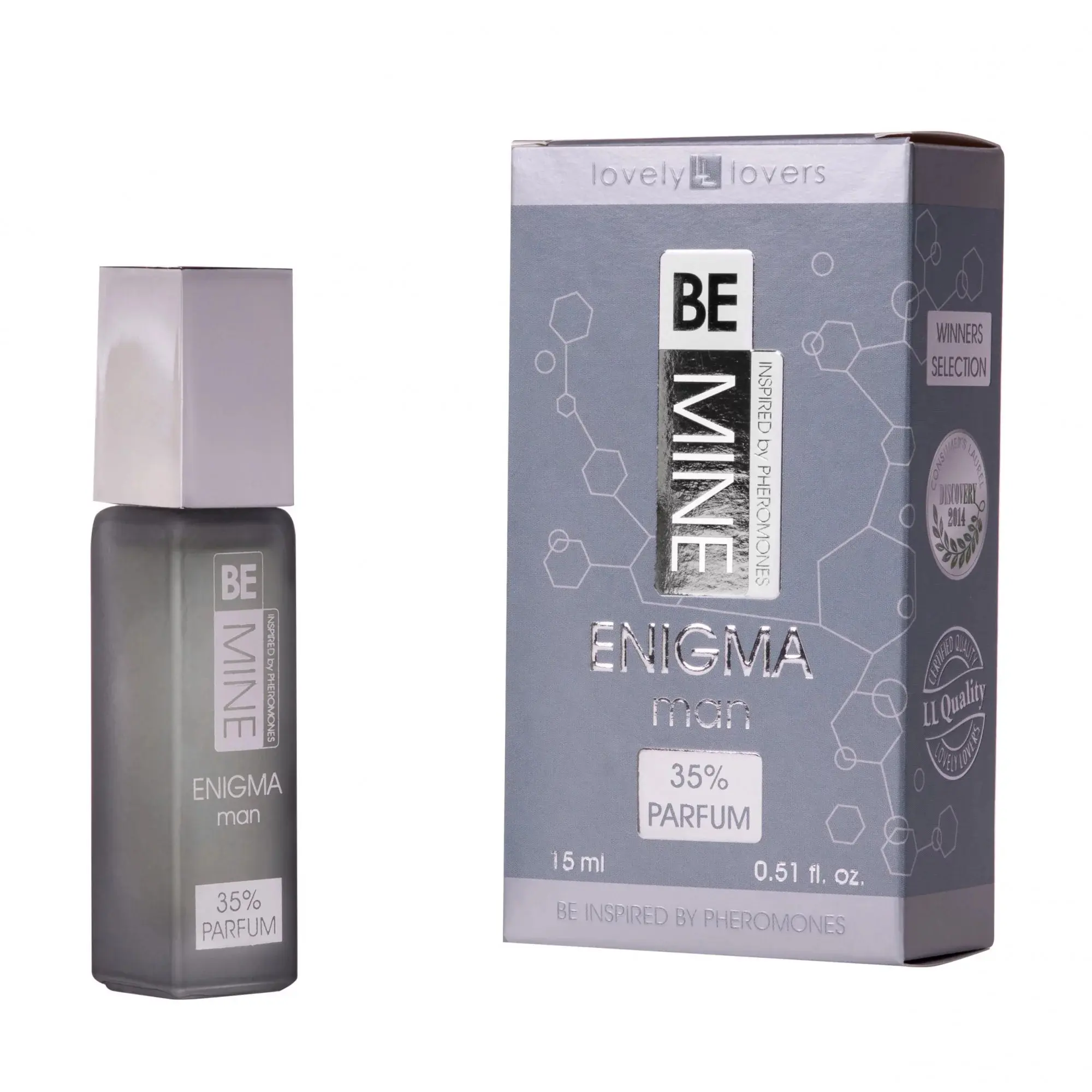 Parfém s feromony pro muže Lovely Lovers BeMINE Enigma, 15 ml