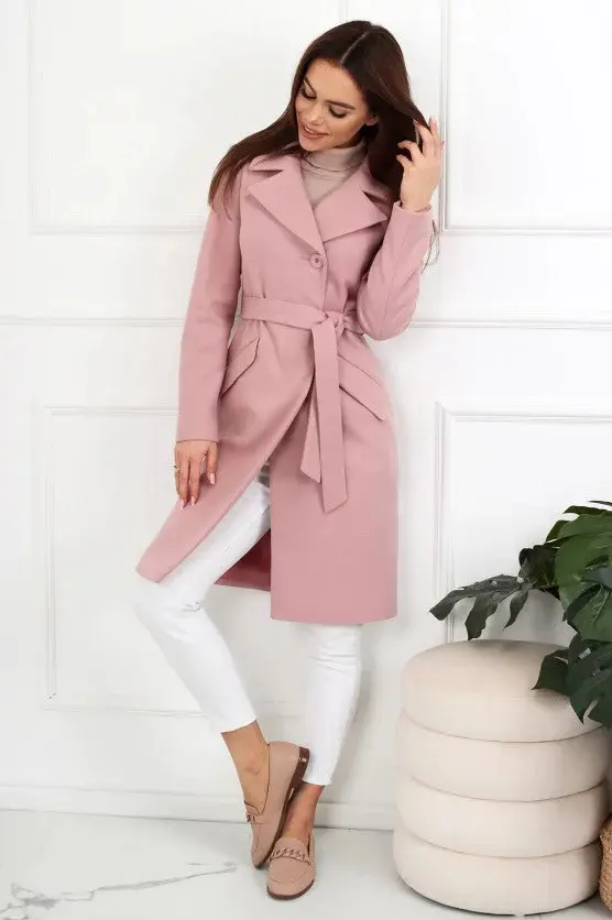 Dámský kabát Malika - Merce Coat starorůžová 36