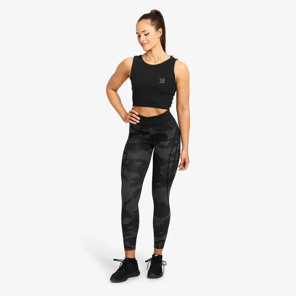 Dámské legíny 110837 Dark Camo High Tights - Better Bodies maskáčová-černá XS