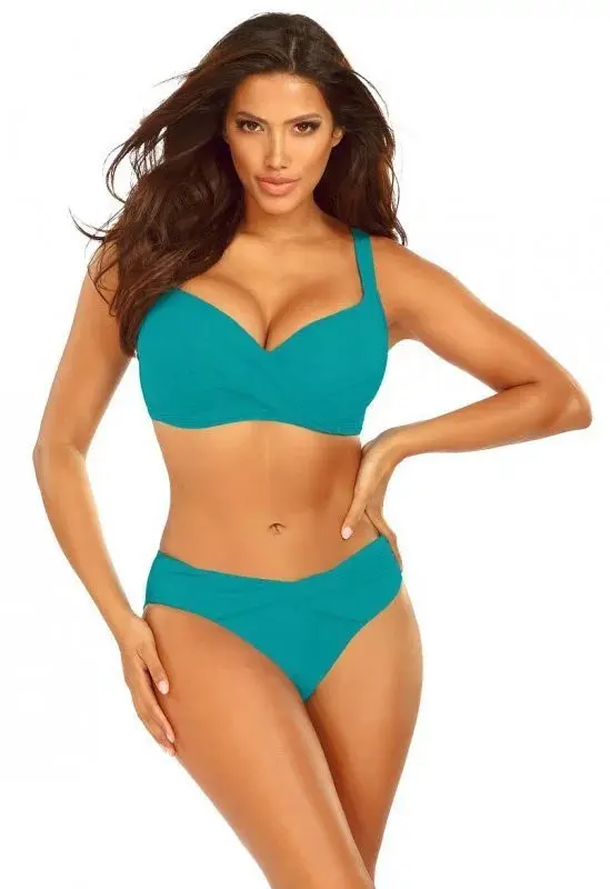 Dámské dvoudílné plavky Fashion 29 S995SV1-10 tyrkysová - Self 46D