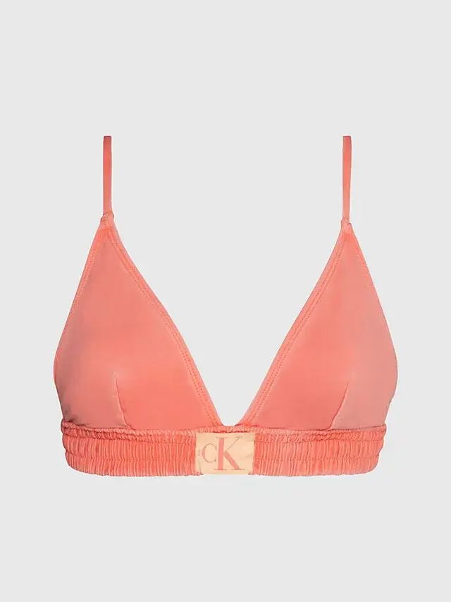 Dámský vrchní plavkový díl bikin KW0KW01974 SM9 korálová - Calvin Klein S