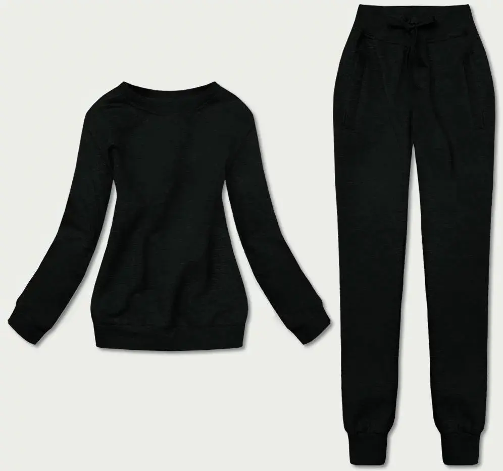 Dámský teplákový komplet 68C20383-3 Černá - J:STYLE černá S