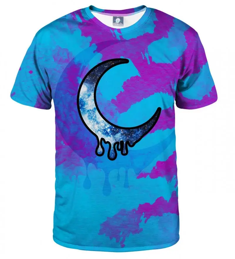 Unisex tričko Crescent Tie Dye TSH AFD579 modrofialové - Aloha From Deer M