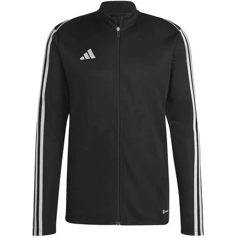 Pánská trénink mikina HS7231 Černá s bílou - Adidas černá s bílou 2XL