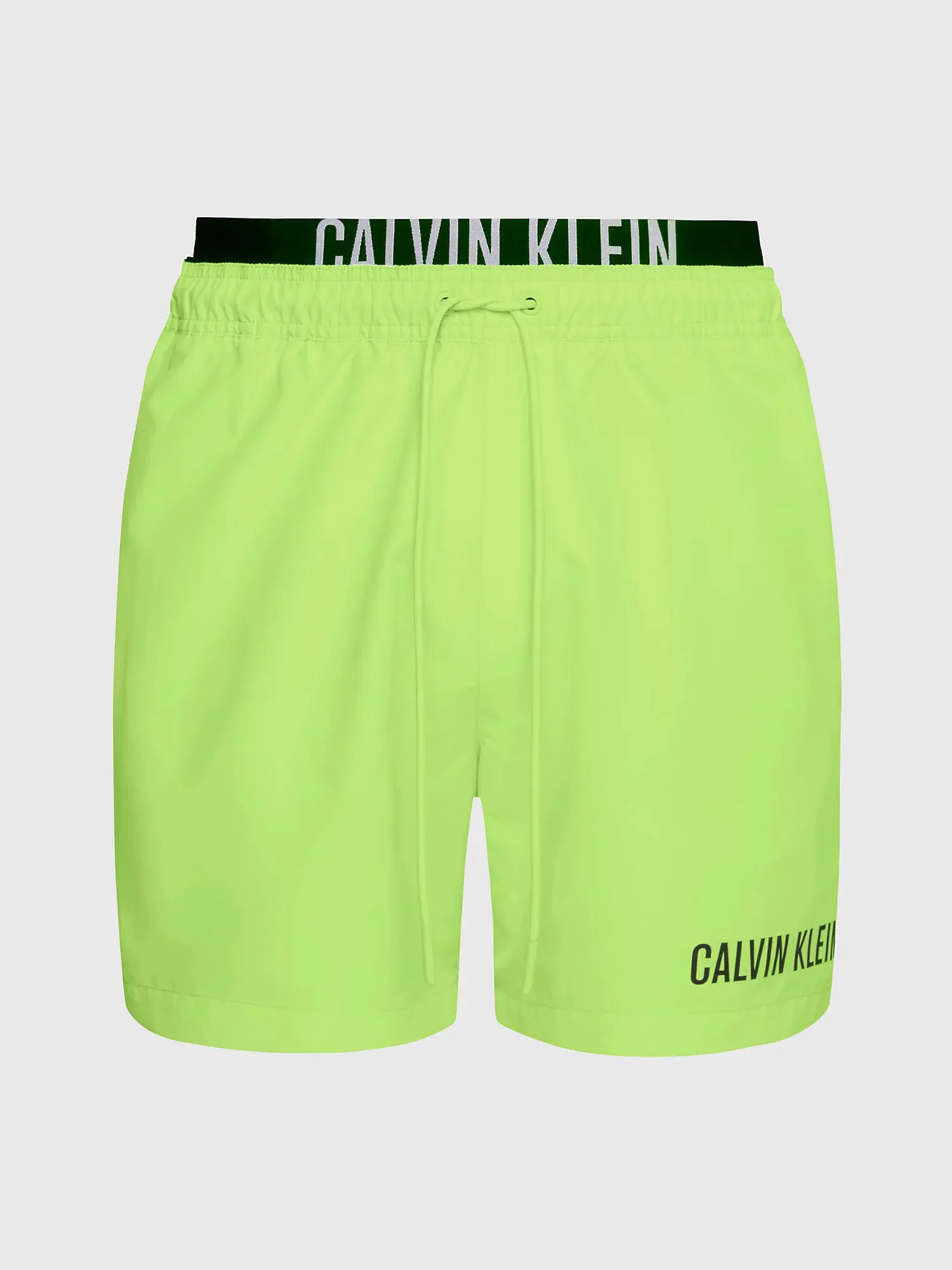 Pánské plavky MEDIUM DOUBLE WB KM0KM00992 M0T nenonově žluté - Calvin Klein XL