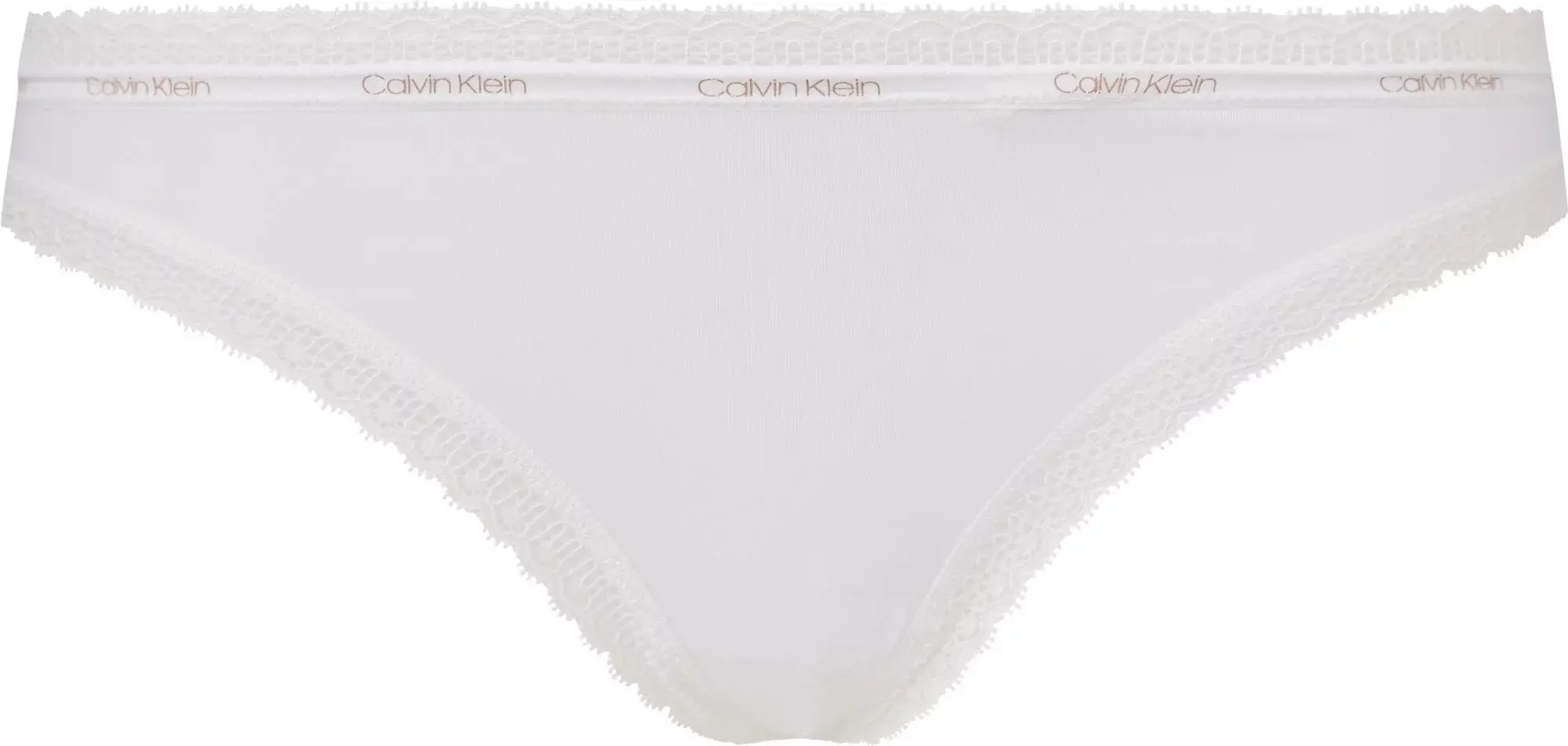 Dámská tanga Thong Bottoms Up 000QD3763E 100 bílá - Calvin Klein L