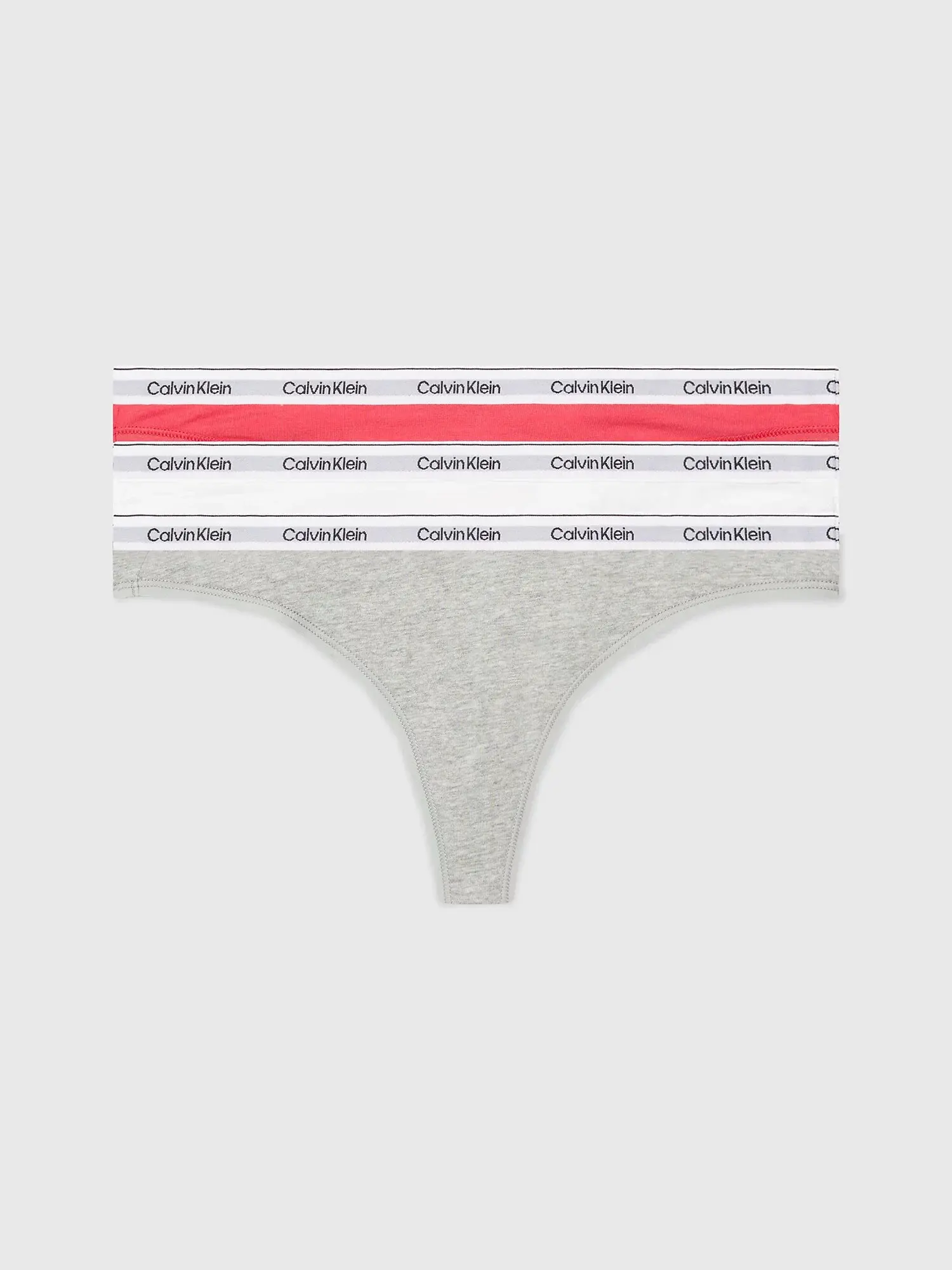 Dámská tanga 3Pack 000QD5209E NP4 vícebarevné - Calvin Klein L