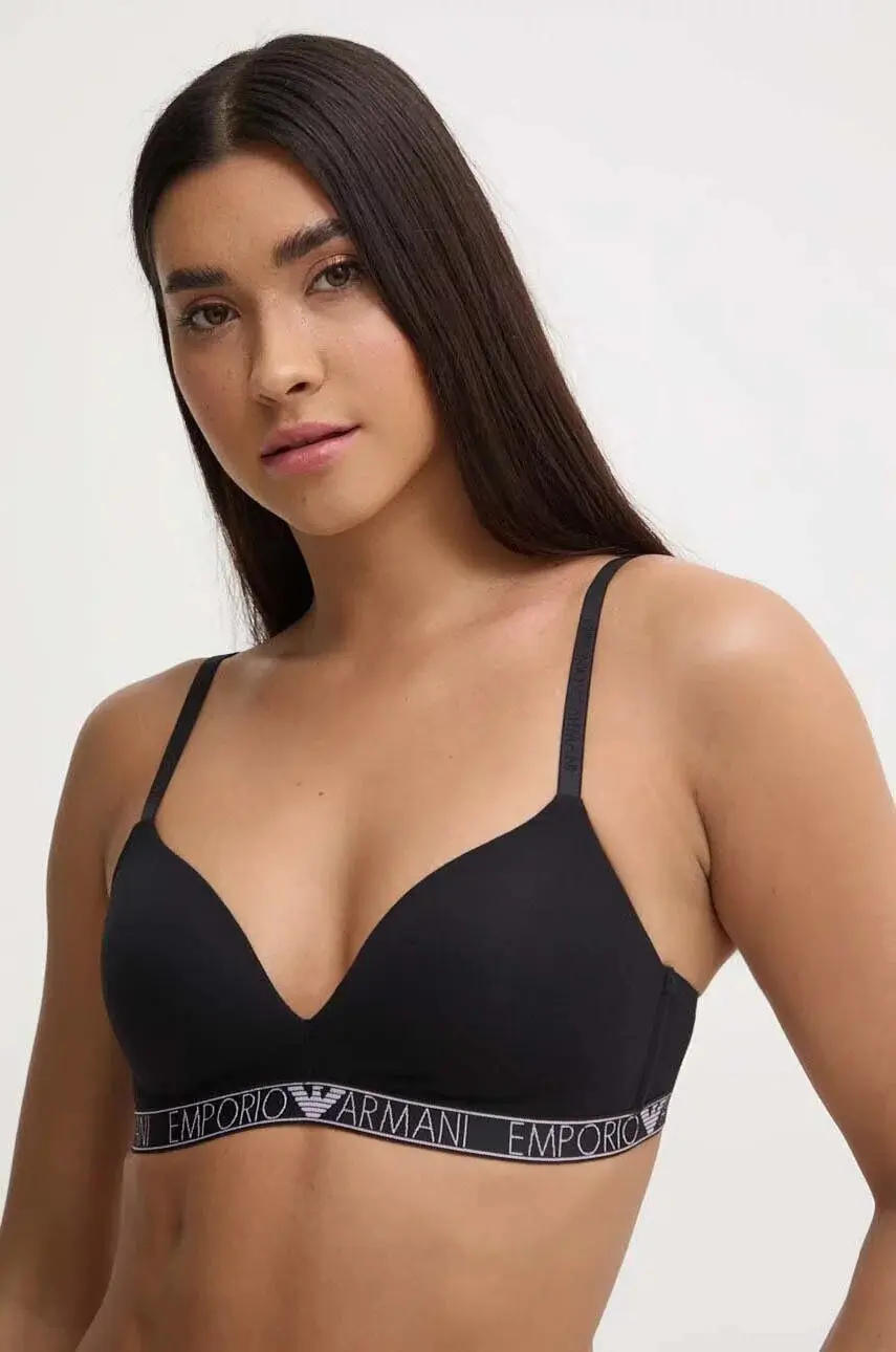 Dámská podprsenka 164410 4R223 00020 černá - Emporio Armani XL
