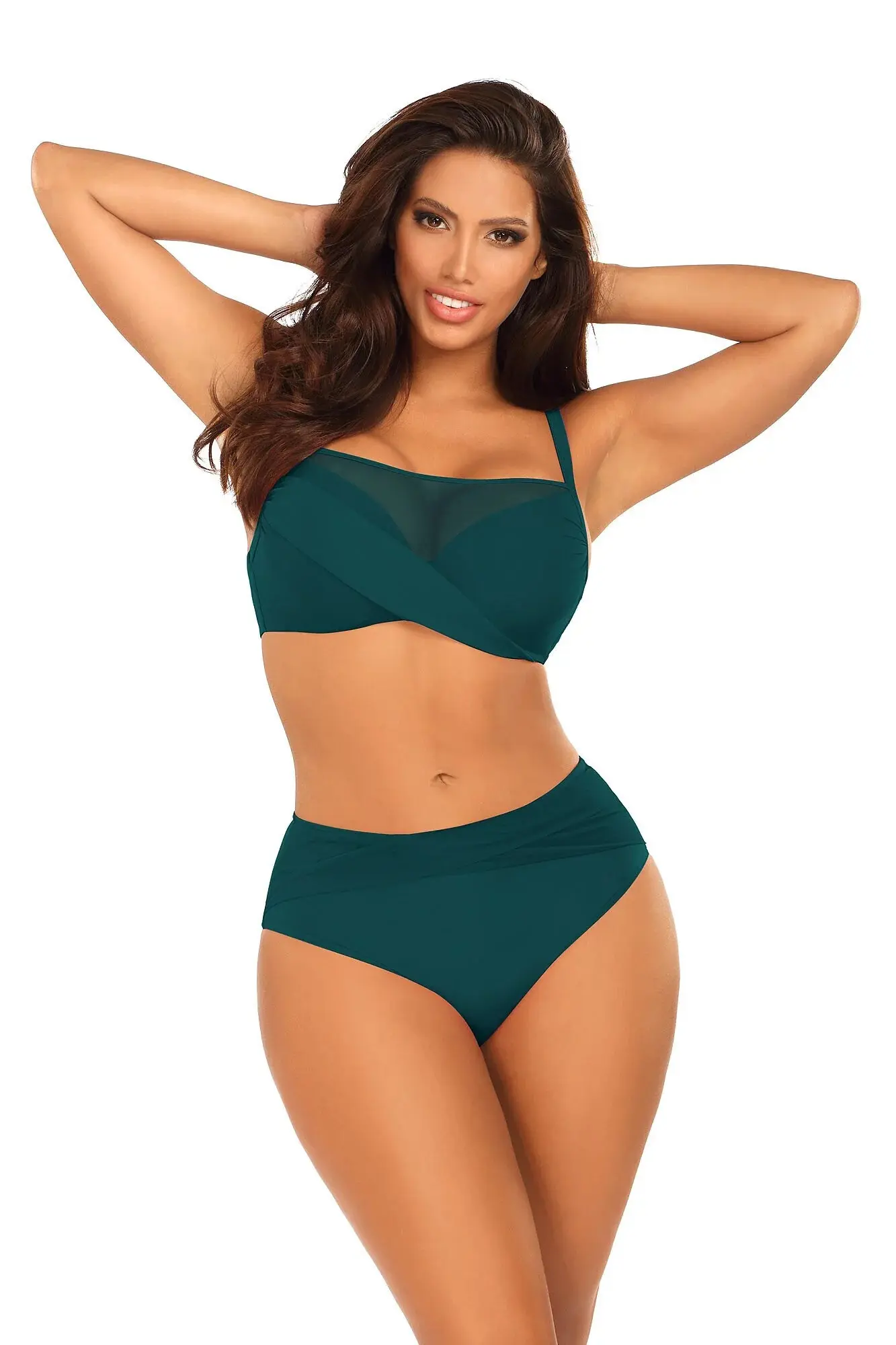 Dámské dvoudílné plavky Fashion 32 S1002N3-7c zelené - SELF 40B