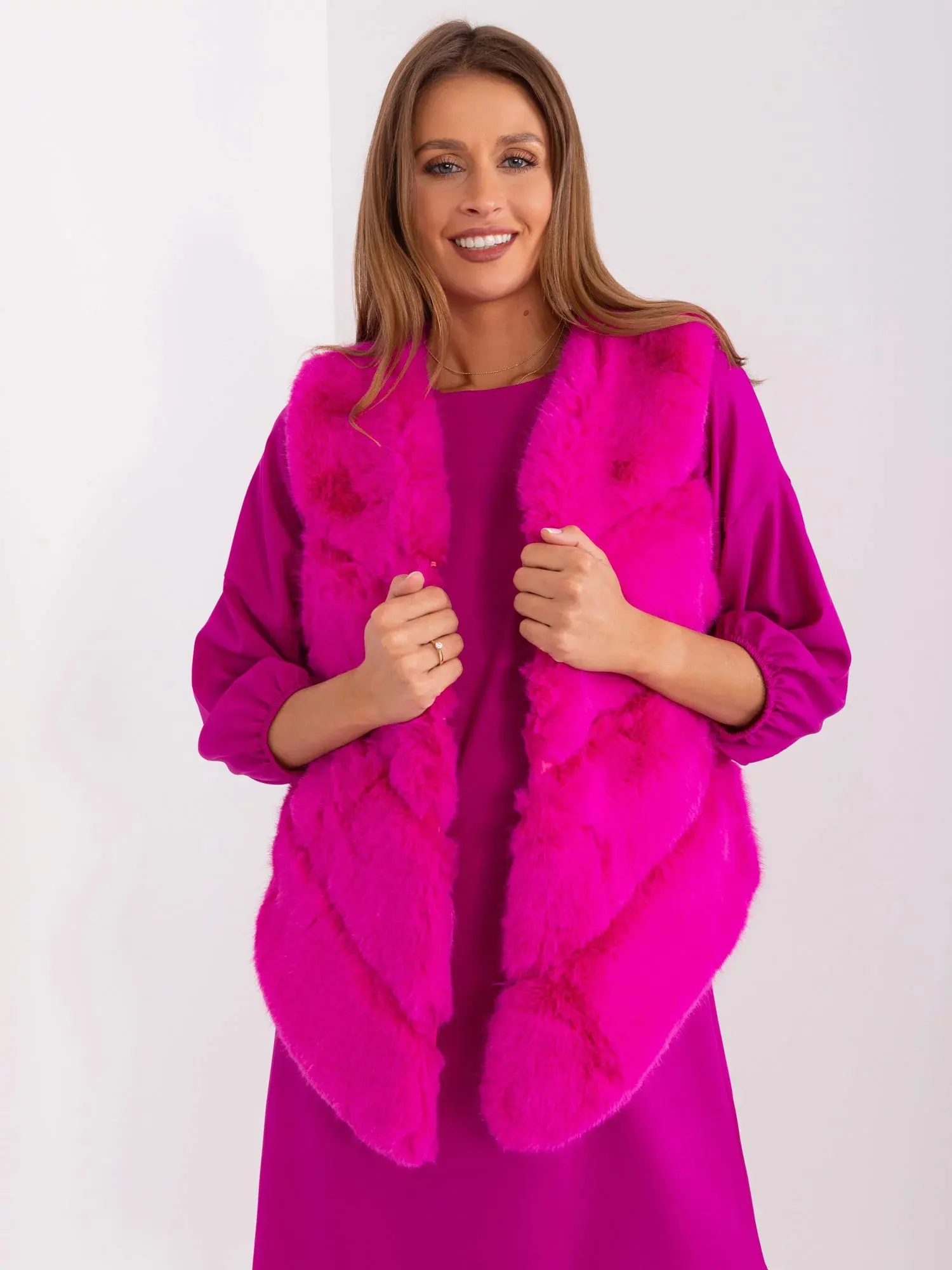Dámská vesta AT KZ 2349.00P fuchsiová - FPrice L/XL