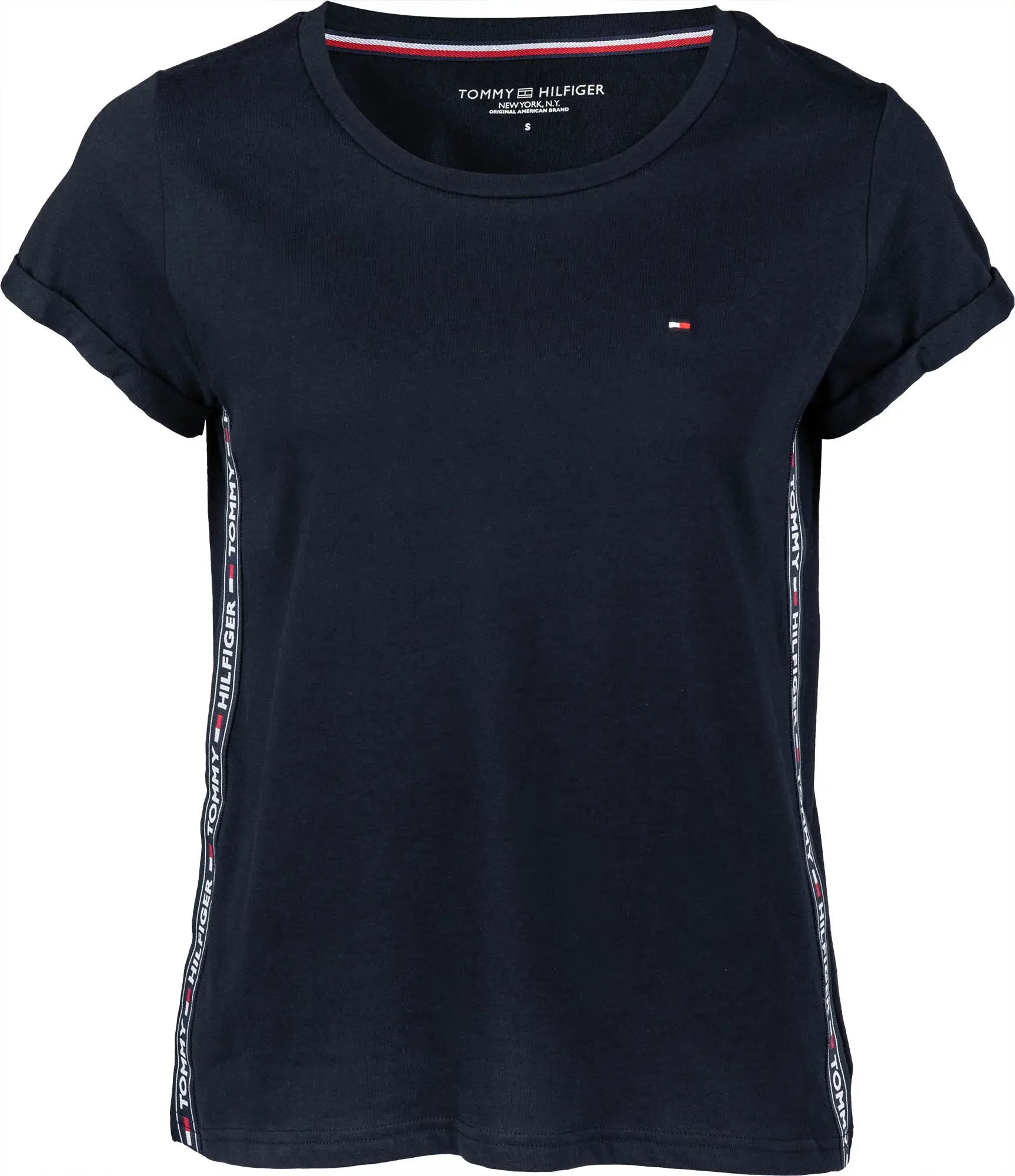 Dámské krátké tričko UW0UW01374 tmavě modré - Tommy Hilfiger S
