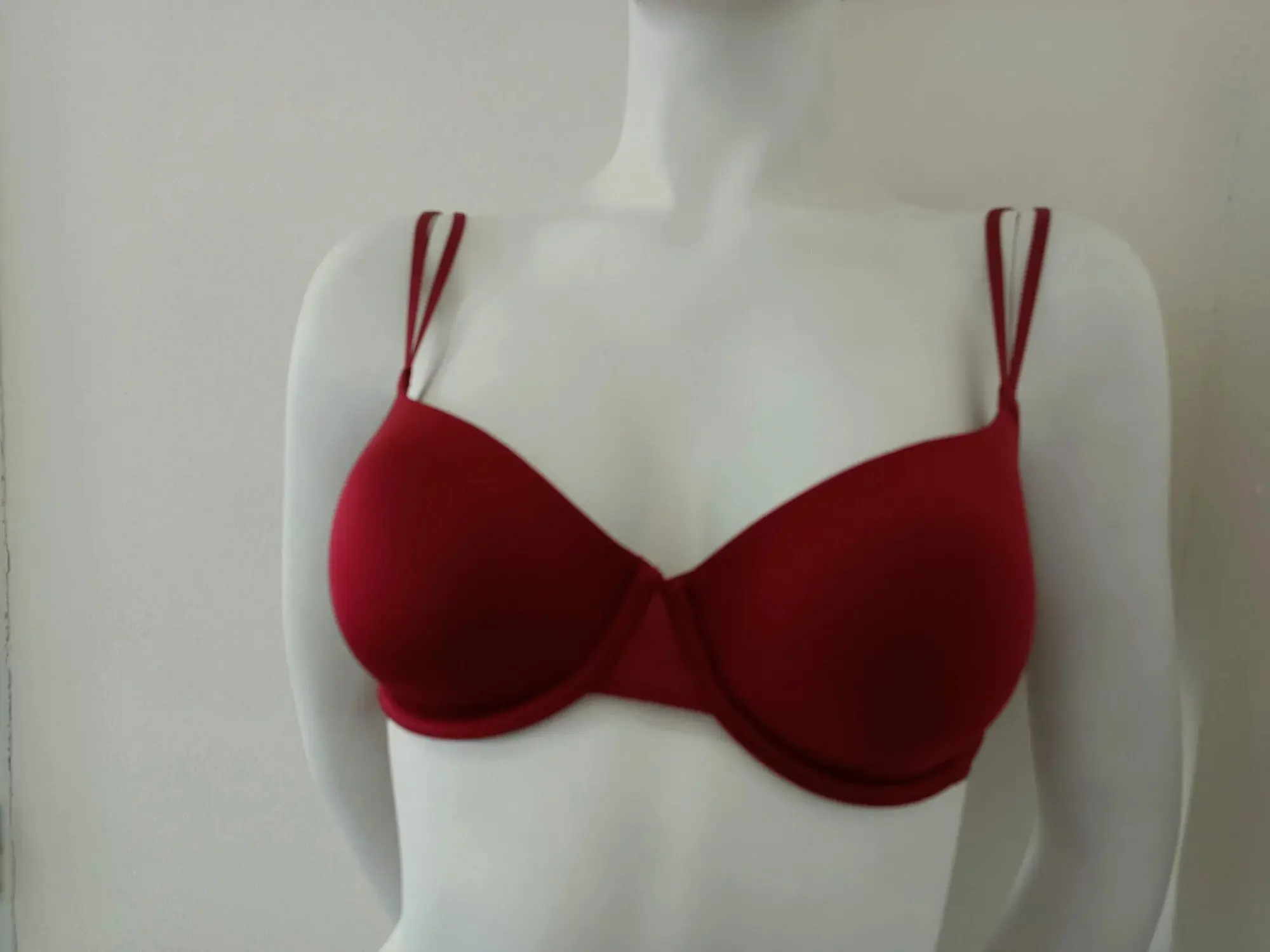 Dámská podprsenka UW0UW01185 bordová - Tommy Hilfiger 80D